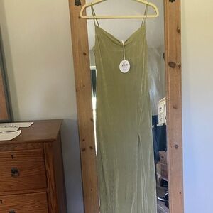 Petal & Pup Olive Green Dress